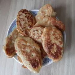 Лепешки с крабовыми палочками