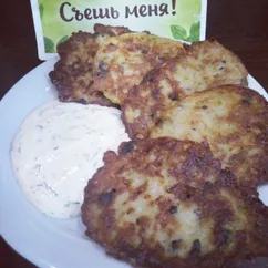 Драники с грибами и сыром