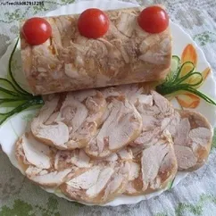 "Куриный рулет в бутылке"