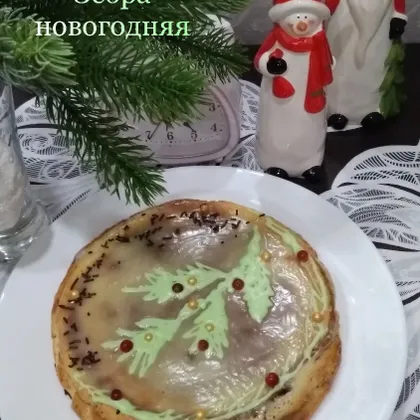 Зебра новогодняя