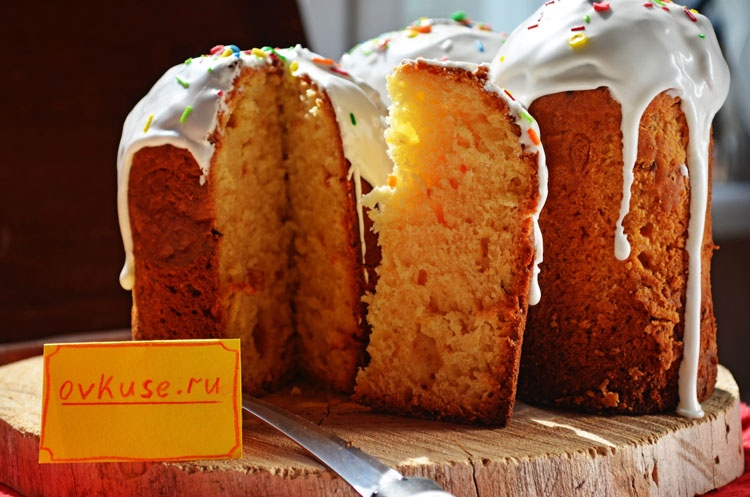 Творожный пасхальный кулич