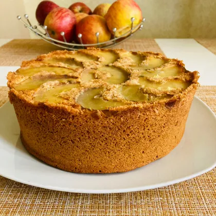 Пирог «Перевёртыш» с яблоками и корицей