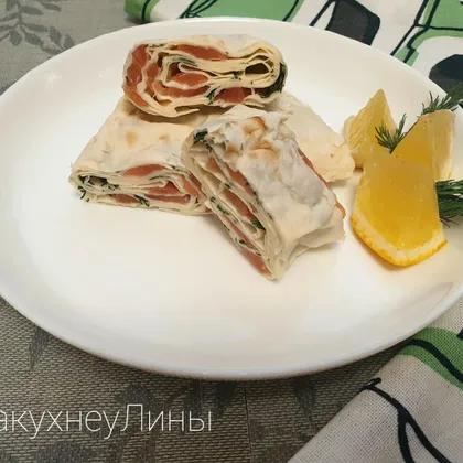 Рулет с красной рыбкой 🤩