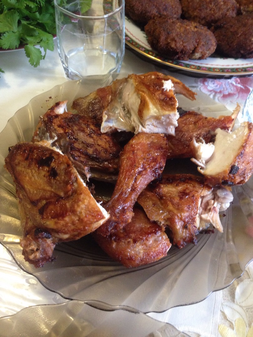 Ингредиенты для «Цыпленок жареный с корицей и чили»: