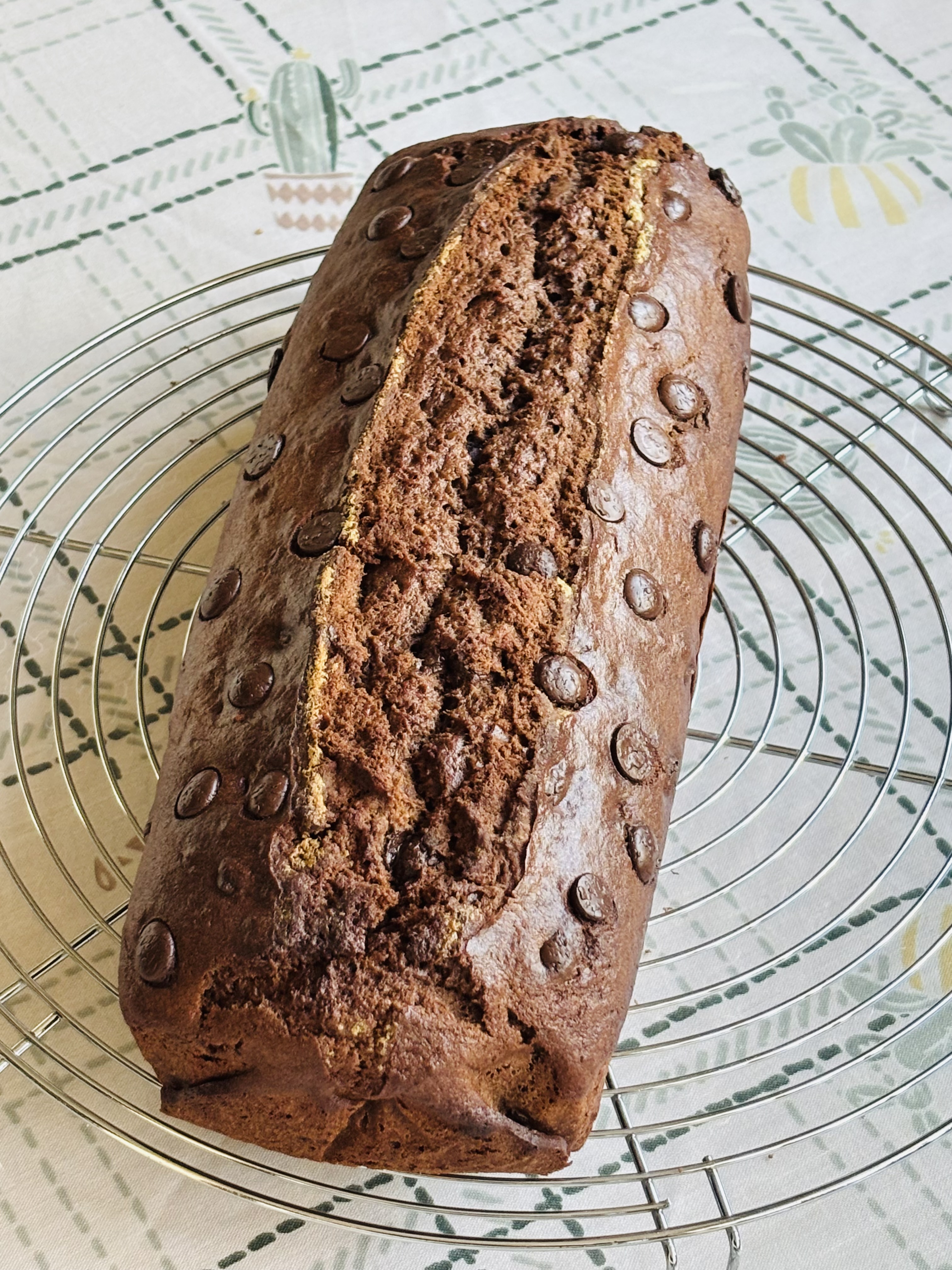 Бананово-шоколадный кекс