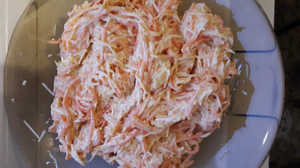 Морковь с сыром и чесноком