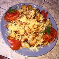 Сытный и быстрый завтрак из лепёшки🥖🍅🧀