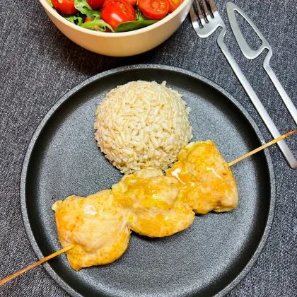 Куриные шашлычки в духовке 