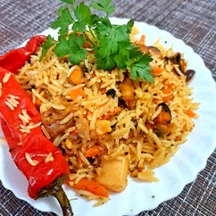 Плов с морепродуктами