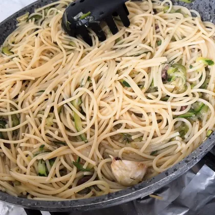 Спагетти с кабачком