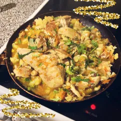 ПП курица, тушеная с овощами