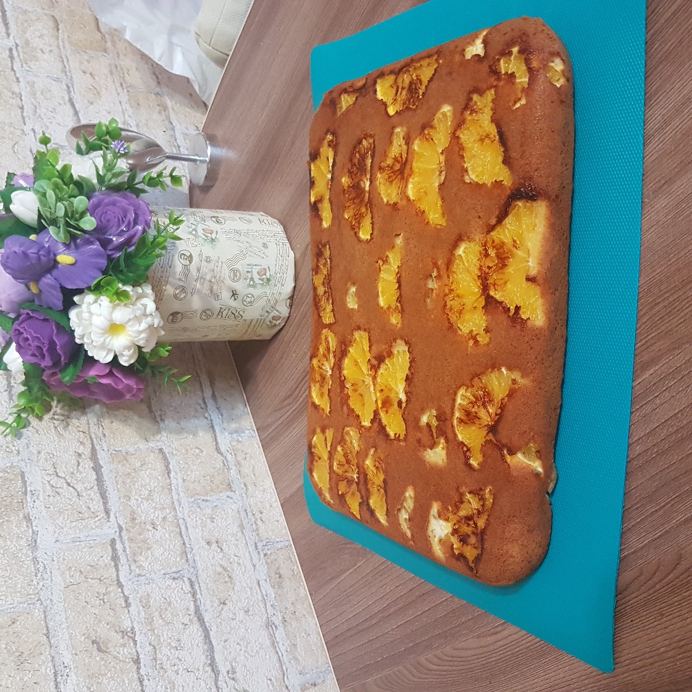 Шарлотка с апельсинами