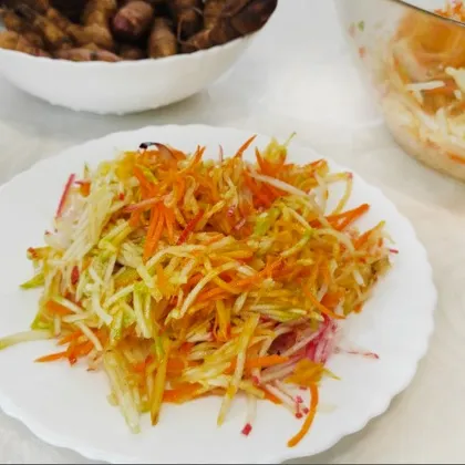 Вкусный и полезный салат с топинамбуром (земляной грушей)
