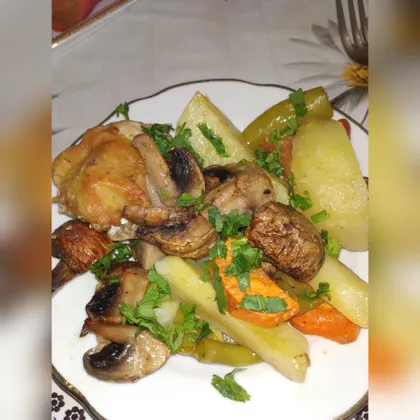 Курица с овощами 🤤 в духовке