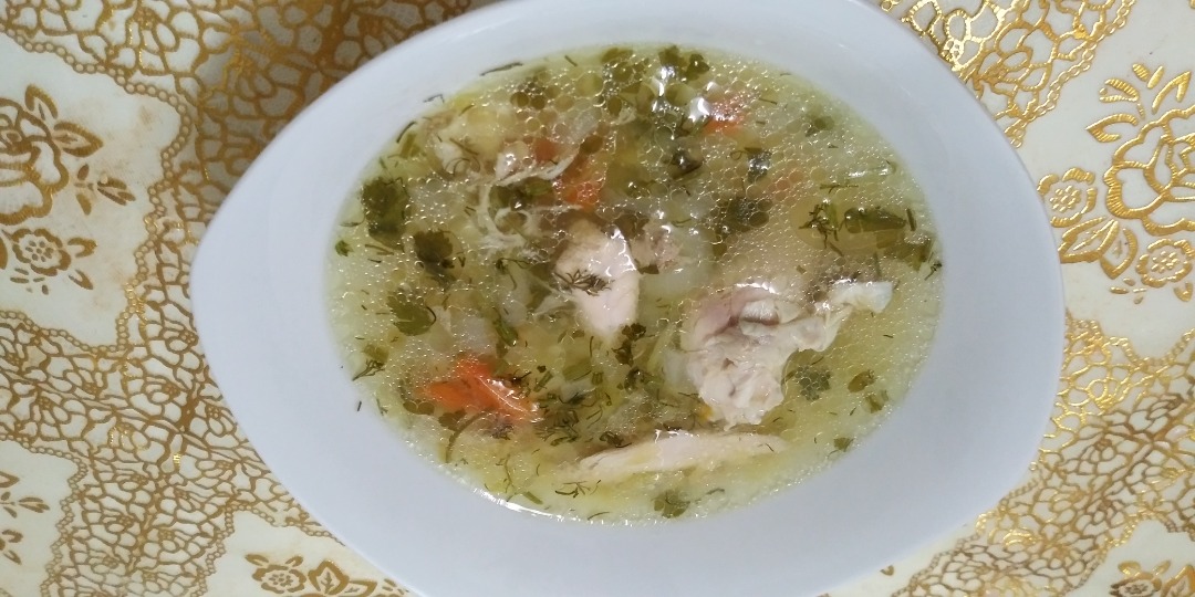 Легкий супчик с индейкой и овощами