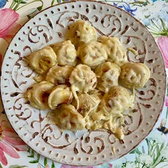 Жареные пельмени с сыром 🥟