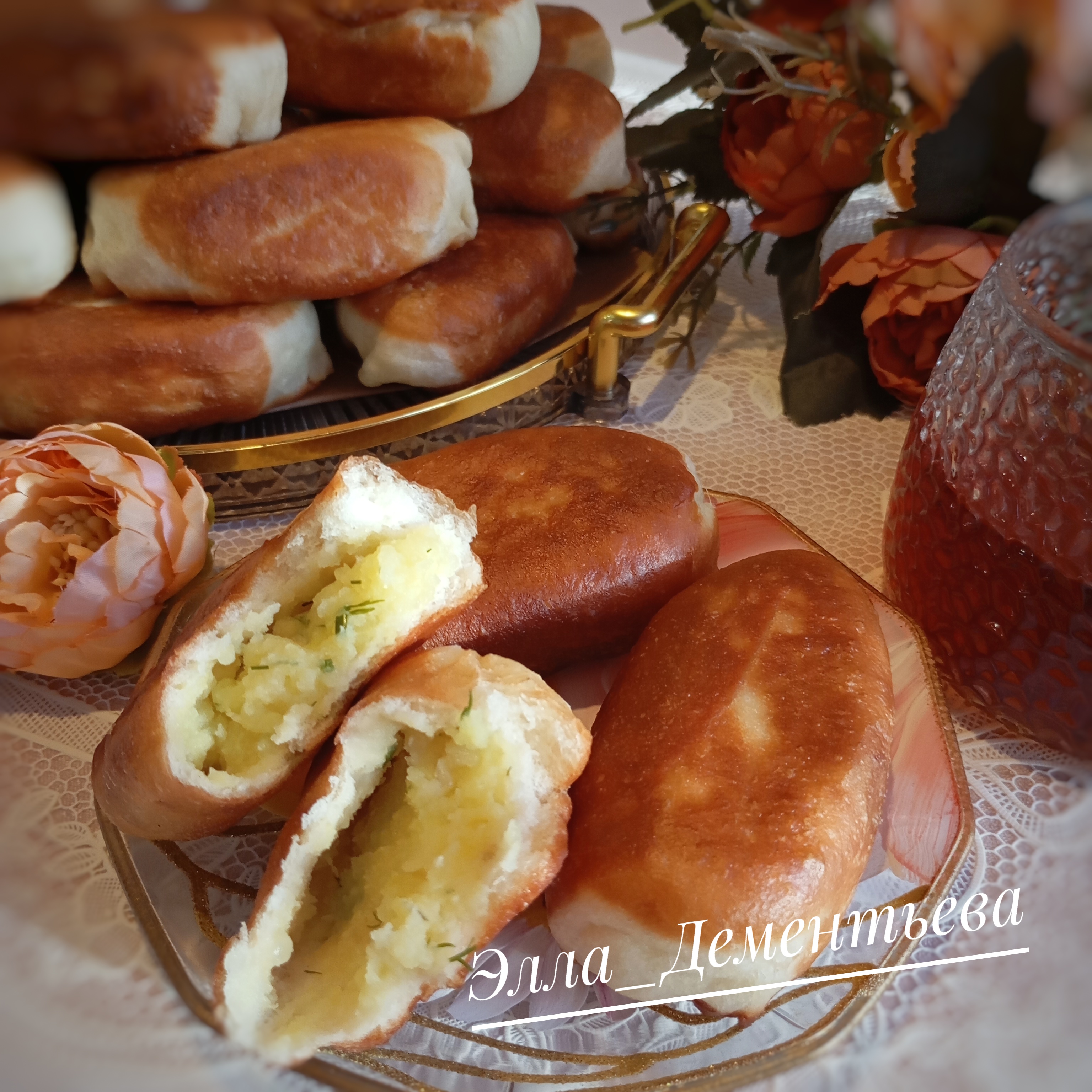 Жареные пирожки с картофельной начинкой