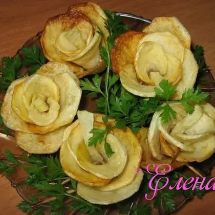 Картофельные розы во фритюре