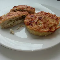 Зразы куриные с грибами и яйцом