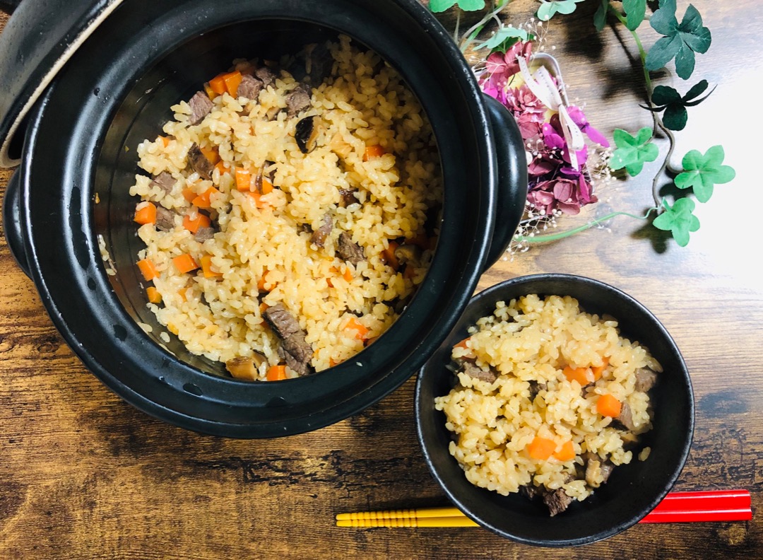 Японский плов с говядиной