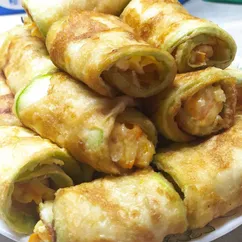 Рулеты из кабачка