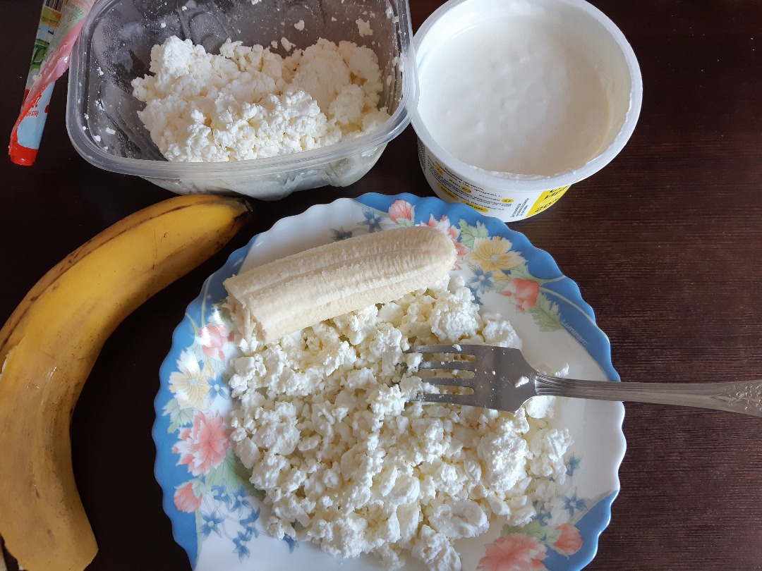 ПП блюда из творога и банана