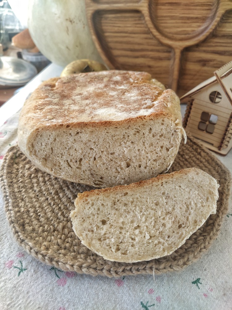 Дрожжевой хлеб без духовки и хлебопечки