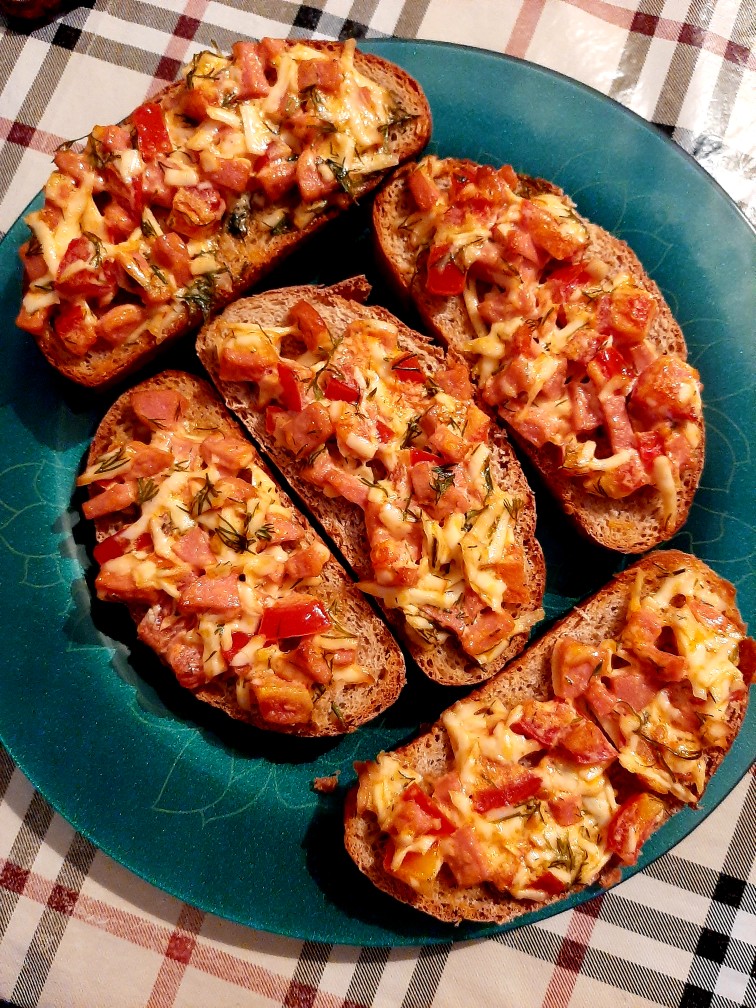 Пицца-бутерброды 🍕🍽