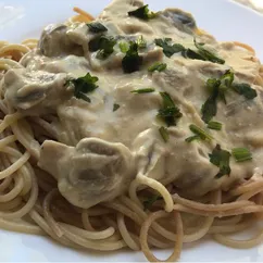 Паста с шампиньонами 🍝 #кулинарныймарафон