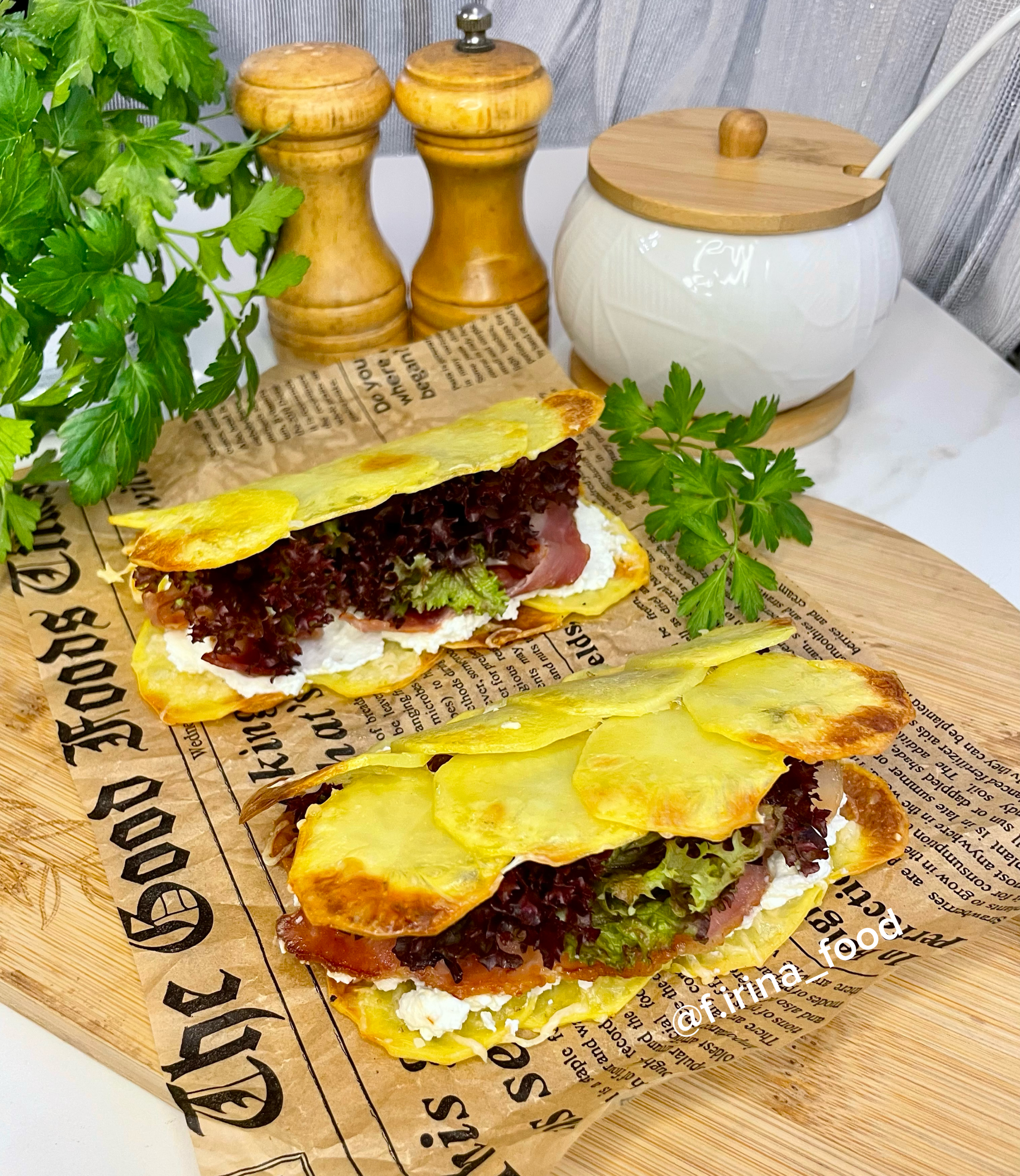 Вкусный и сытный завтрак картофельные кармашки с начинкой 