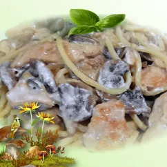 😋Паста с курицей и грибами