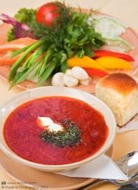 Борщ с языком
