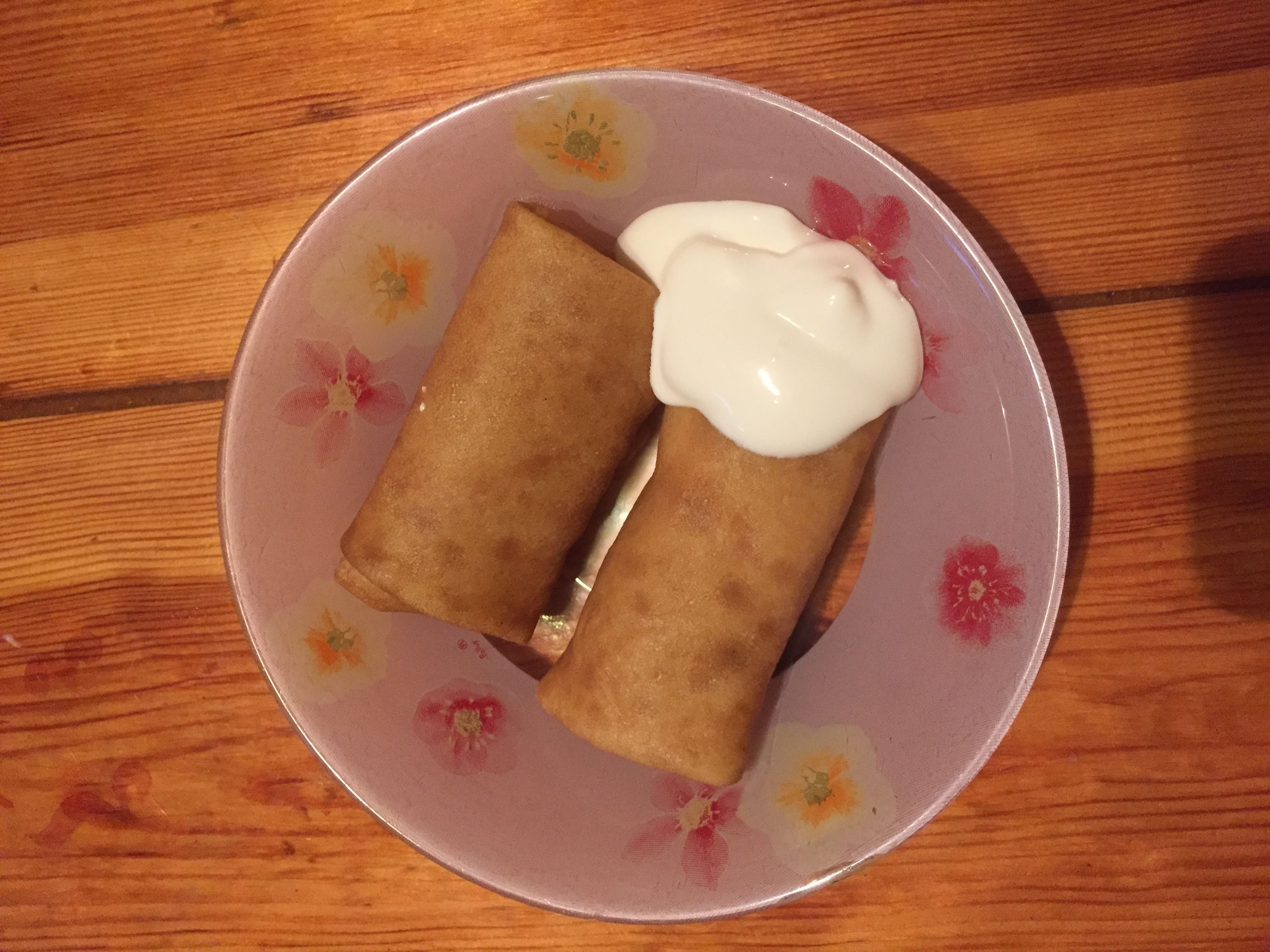 Блинчики фаршированные мясом с косточек