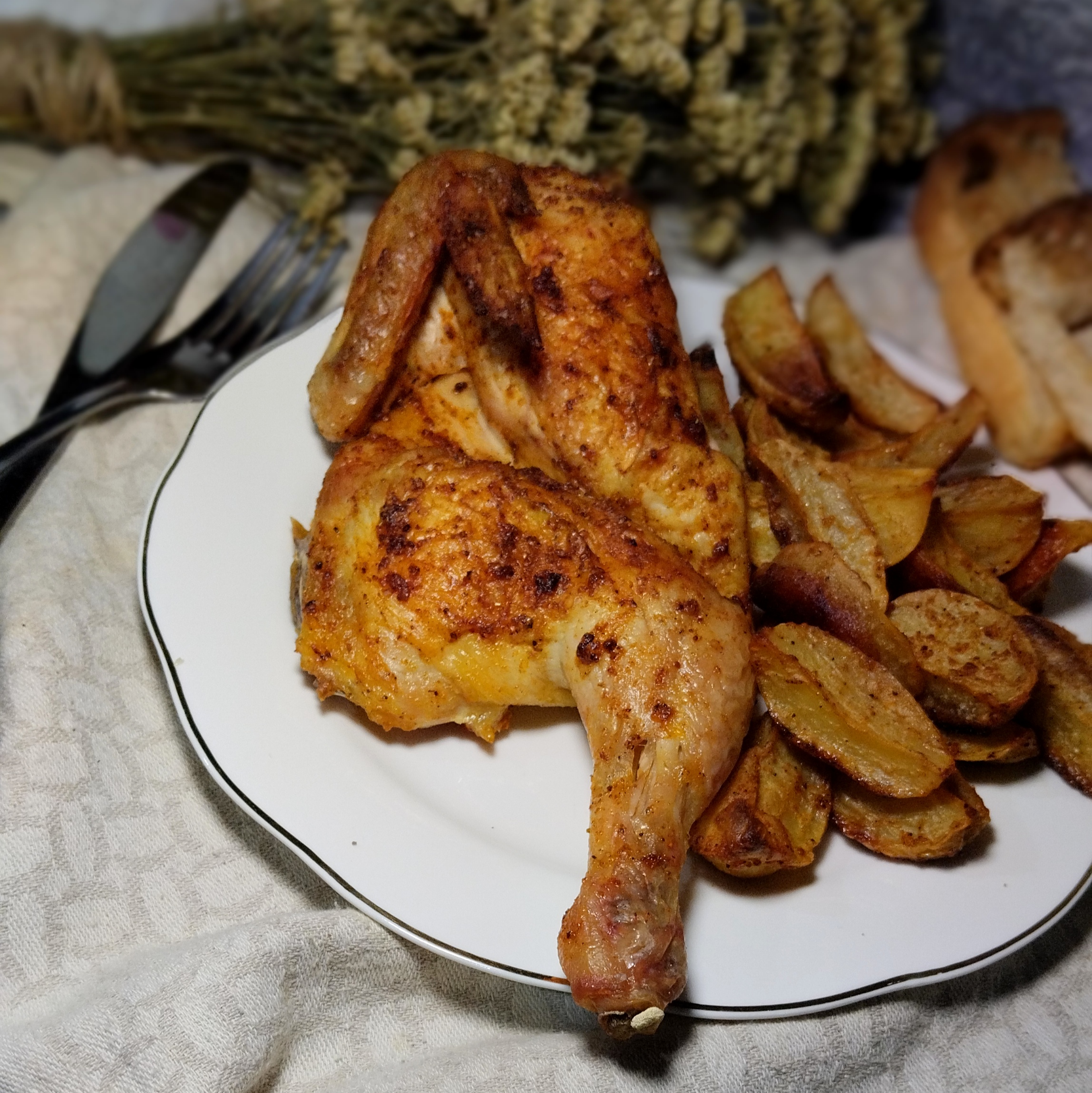 Курица запечённая в духовке