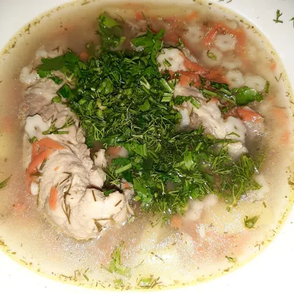 Суп дачный со свиными ребрышками