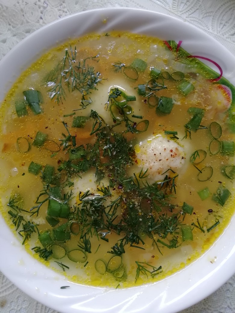 Суп с фрикадельками, рецепт приготовления