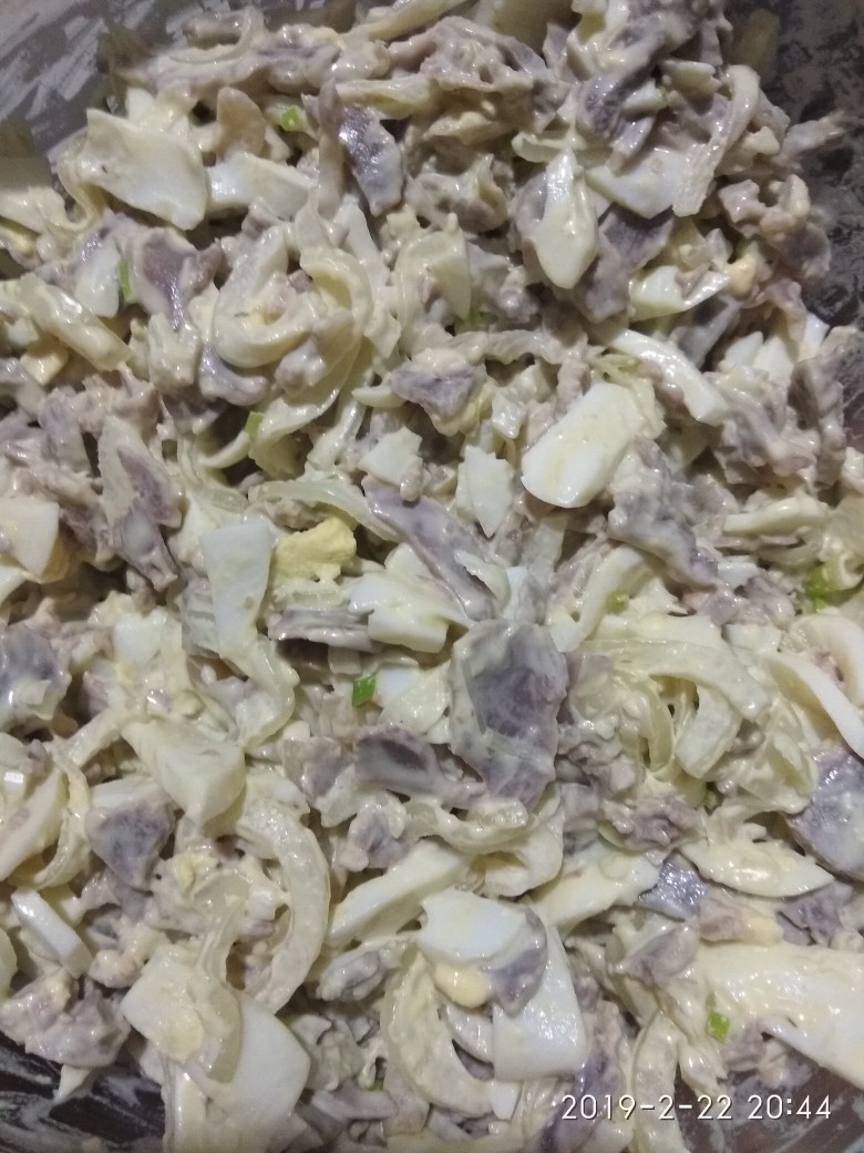 Жареный салат с куриными желудками – пошаговый рецепт приготовления с фото