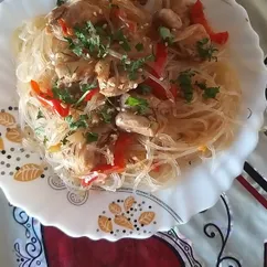 Фунчоза с курицей