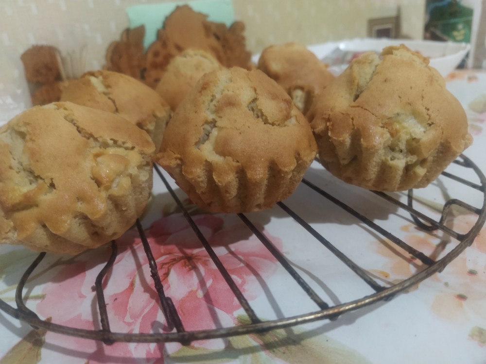 Кексы с яблоком