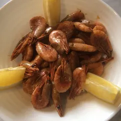 Жареные 🦐 креветки