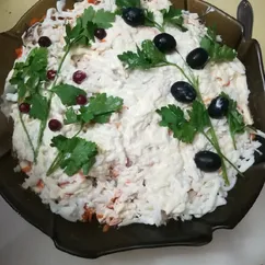 Салат с мясом и овощами