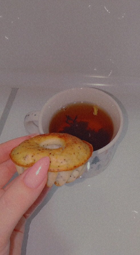 ПП творожные кексы с яблоком и маком