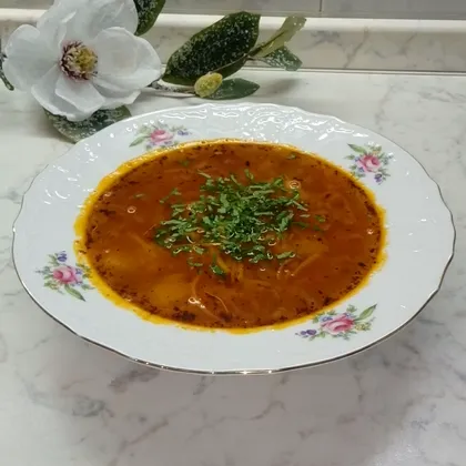 Густой суп с горохом нут без мяса