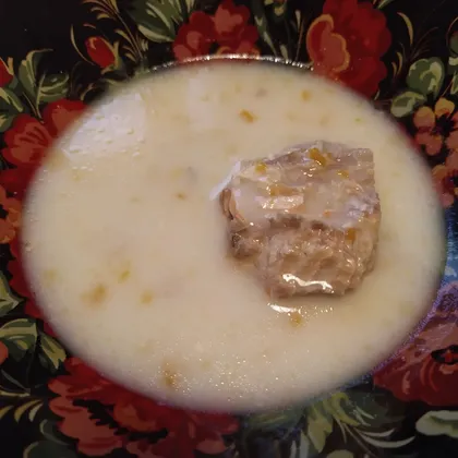 Суп из горбуши с плавленым сыром