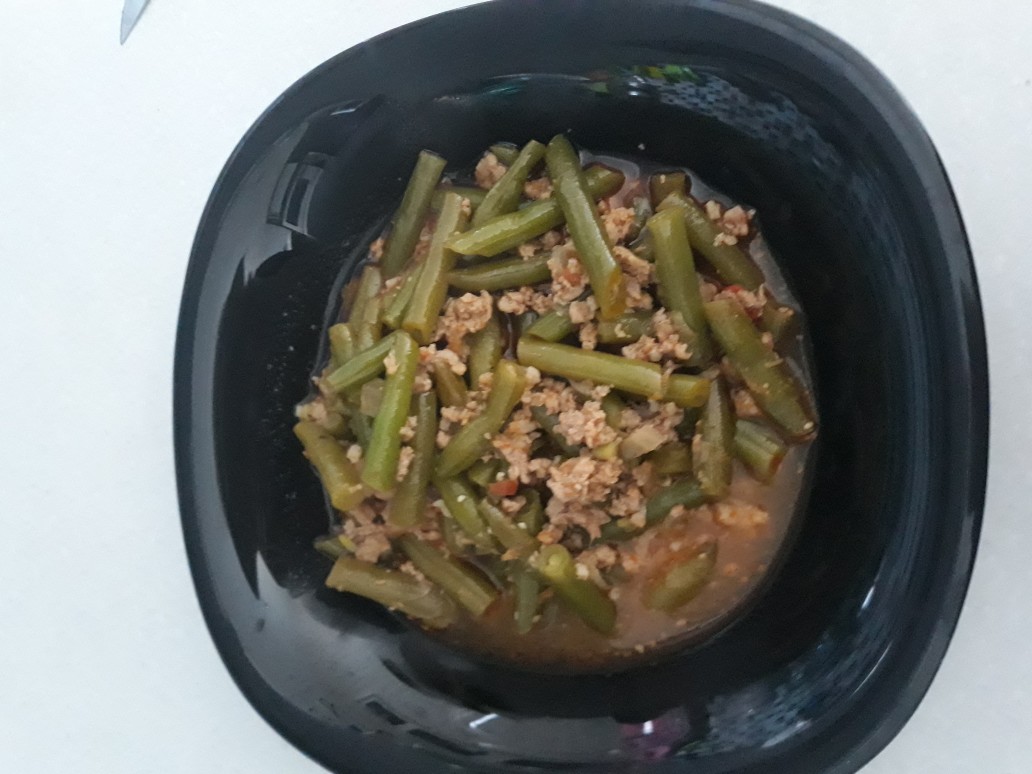 Стручковая фасоль с фаршем на сковороде — рецепт с фото пошагово