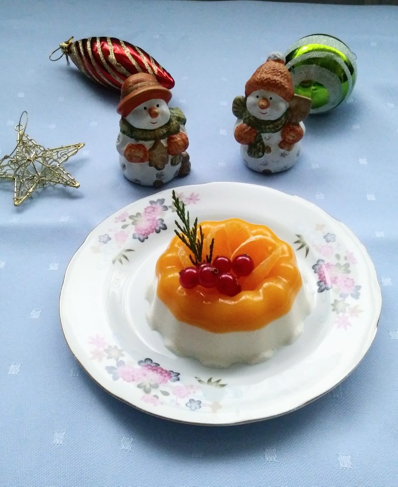Мандариновая панна котта на новогодний стол 🎄