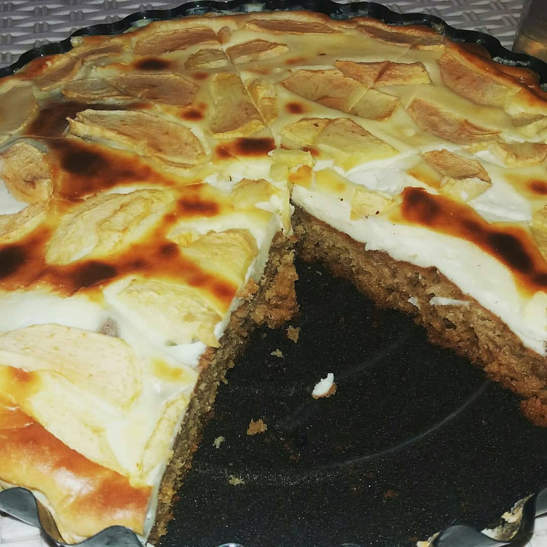 Творожный пирог с яблоками рецепт с фото пошагово в духовке