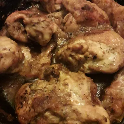Курица в духовке в горчично-соевом маринаде
