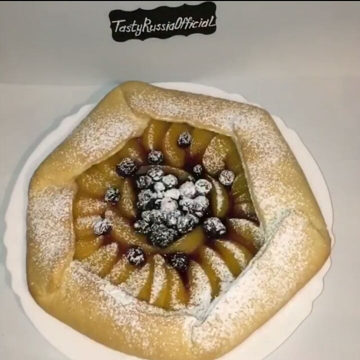 Постная галета с персиками