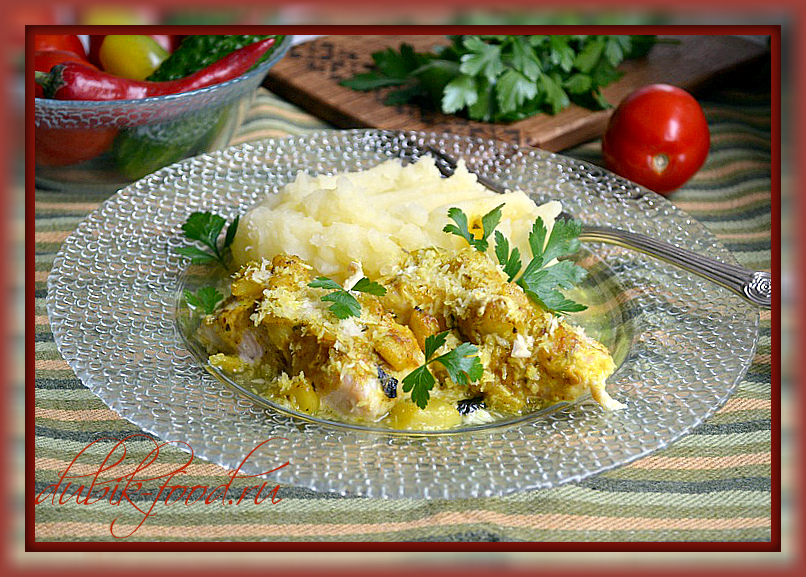 Рыба с карри и кокосом